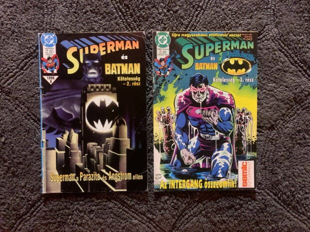Vintage Superman&Batman kpregny (2 db)