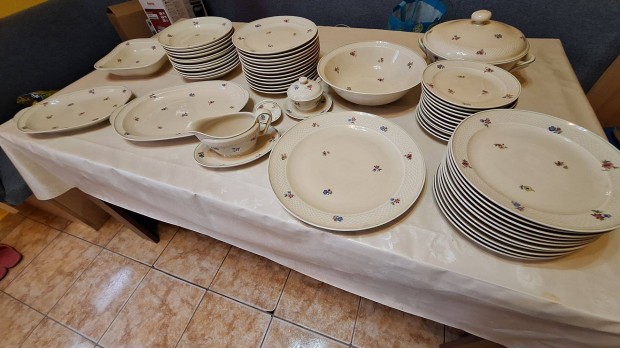 Vintage Thomas Ivory Bavaria Bajor Porcelán Étkészlet