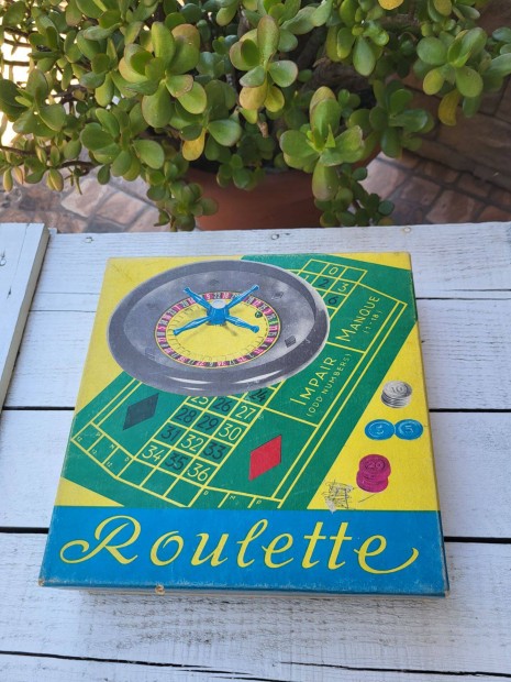 Vintage, retro, NDK Plasticart Dresden, Roulette jtk eredeti doboz