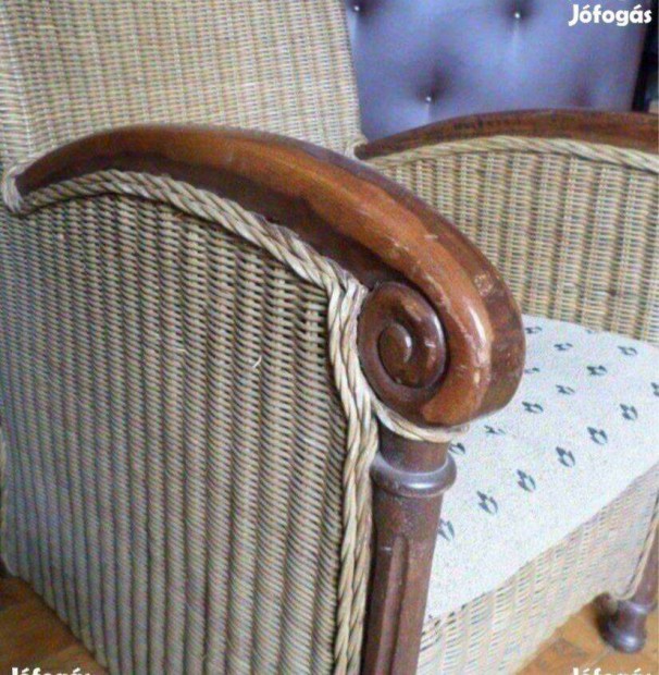Vintage fotel tonet stlus jszer terasz btor