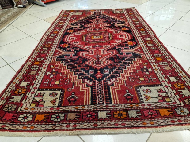Vintage iráni nahavand 135x220 kézi gyapjú perzsa szőnyeg BFZ853