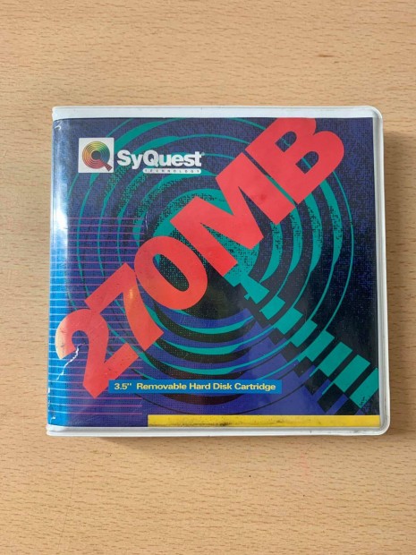Vintage merevlemez! "Syquest 270mb 3.5" Removable Hard Disk Cartridge"