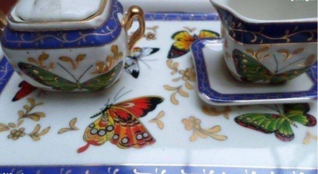 Vintage porcelán csésze tálca Új