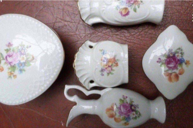 Vintage porcelán váza bonbonier 5 db