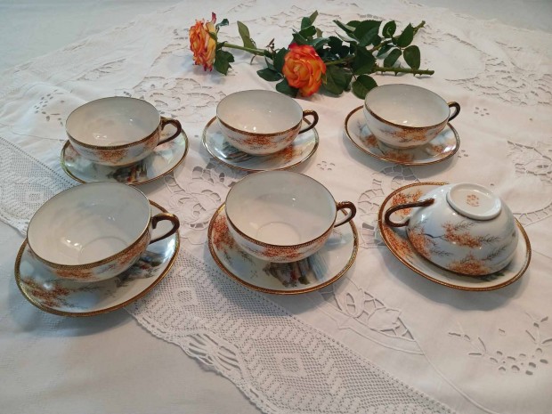 Vintiage Japan Porcelan Teaskeszlet