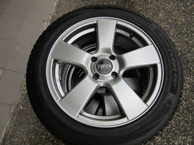 Viper alufelni 4x100-s 195/55 R16 Hankook tli gumival elad