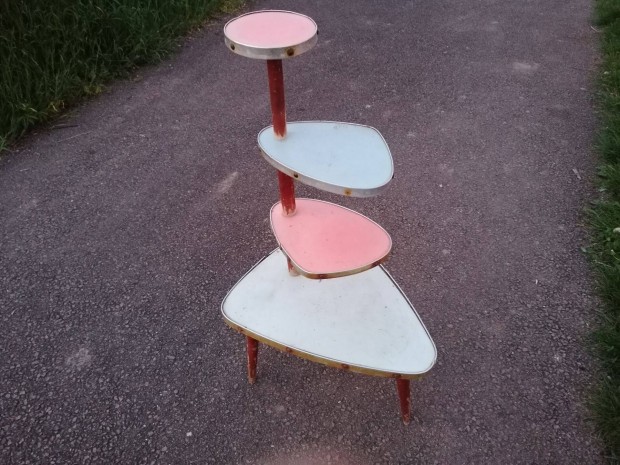 Virágállvány retro Mid Century fellelten hozzáértőknek Bp-ok