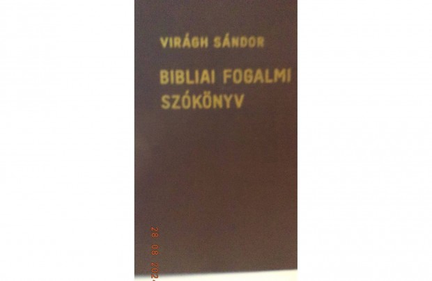 Virgh Sndor: Bibliai fogalmi szknyv