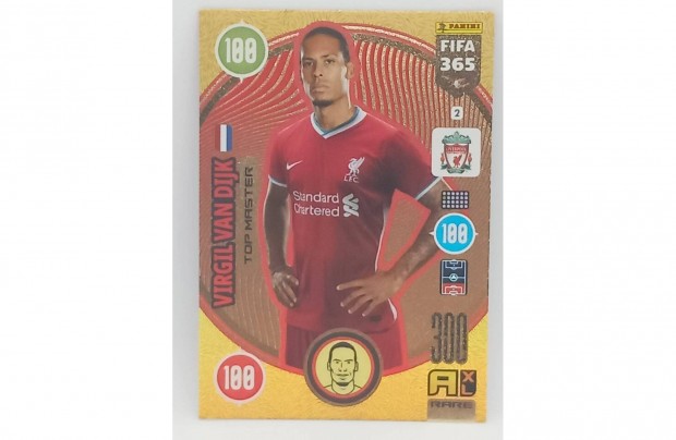 Virgil Van Dijk Fifa 365 Top Master 2020 focis krtya