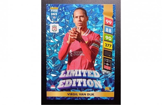 Virgil van Dijk Liverpool XXL focis krtya Panini FIFA 365: 2024-2025