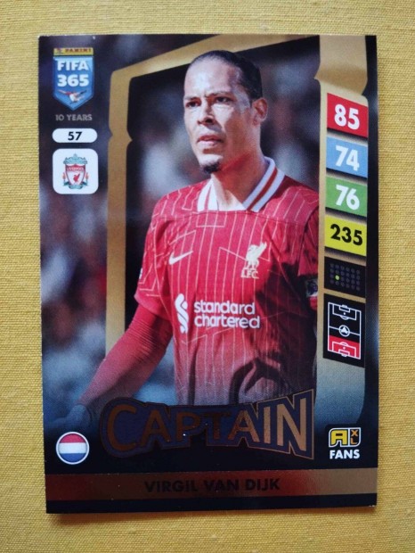 Virgil van Dijk (Liverpool) FIFA 365 2025 Captain focis krtya