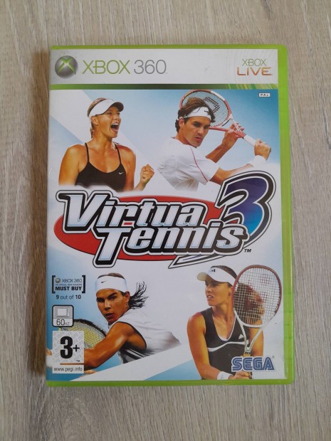 Virtua Tennis 3 Xbox 360 jtk