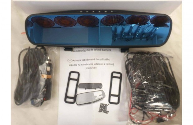 Visszapillant� t�k�rbe �p�tett esem�nyr�gz�t� kamera �s tolat�kamera