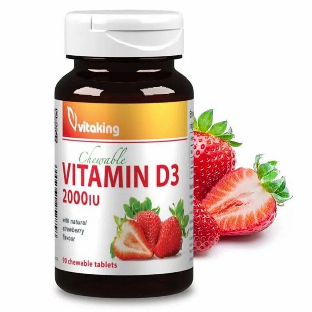 Vitaking D vitamin 2000NE eper z rgtabletta 90 db