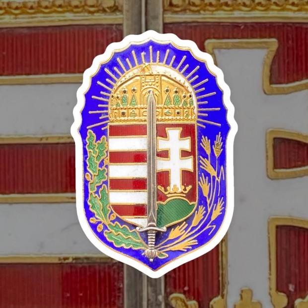 Vitézi Rend tűzzománc jelvénye - 1990 utáni