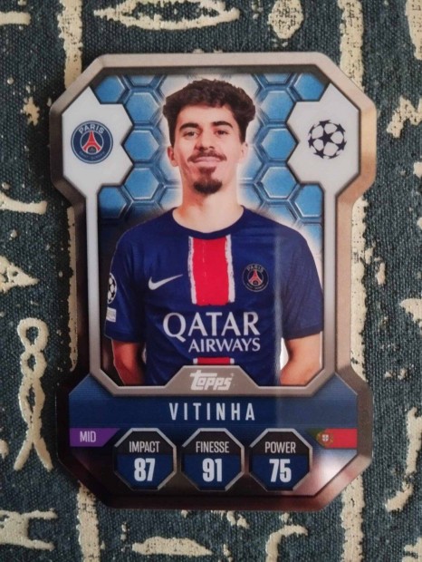 Vitinha (PSG) Shield Pajzs Bajnokok Ligja 2024/25 krtya