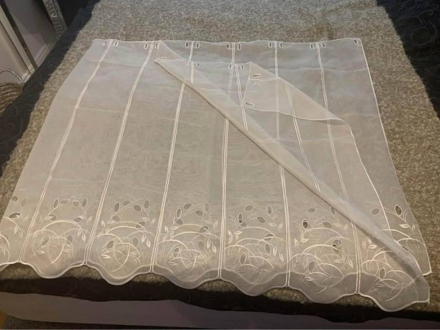 Vitrázs függöny konyhai 210x90 cm ekrü színben Új Xxlutzban vásárolt