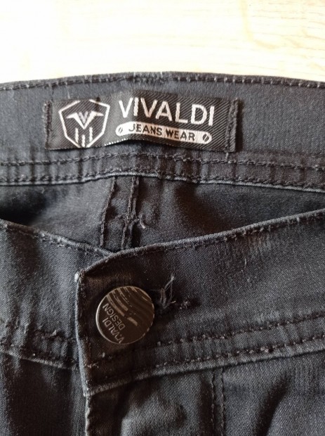 Vivaldi Jeans fekete  nadrg 34/34