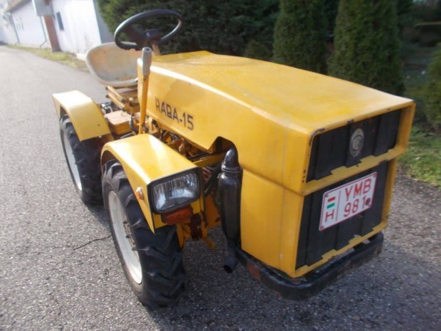 Vizsgs rba15 traktor kistraktor kertigp egy trzskormnyzs,