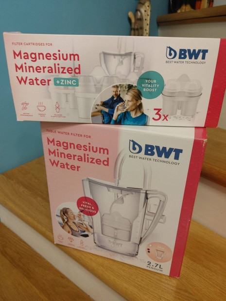 Vzszr kancs 2,7L Bwt Magnesium Mineralized Water+ 3 szrbett