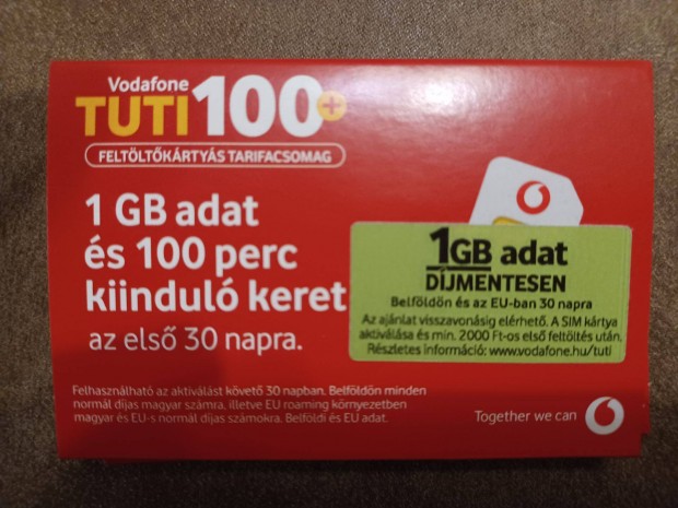 Vodafone TUTI 100+ aktivlatlan sim krtya