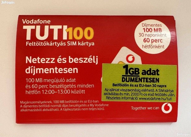 Vodafone Tuti 100 Smart SIM krtya