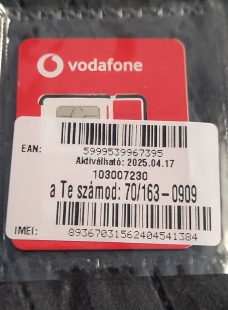 Vodafone jobb szm elad