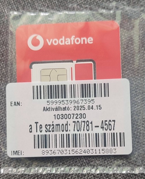 Vodafone jobb szm elad