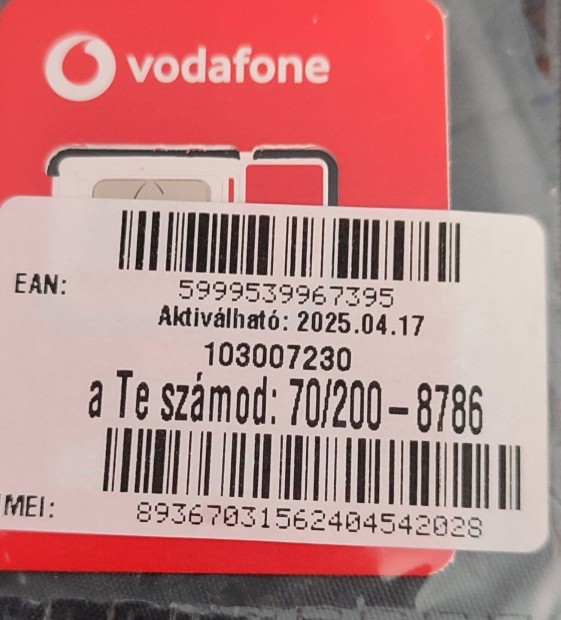 Vodafone jobb szm elad