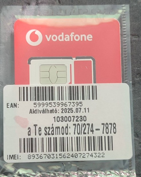 Vodafone jobb szm elad