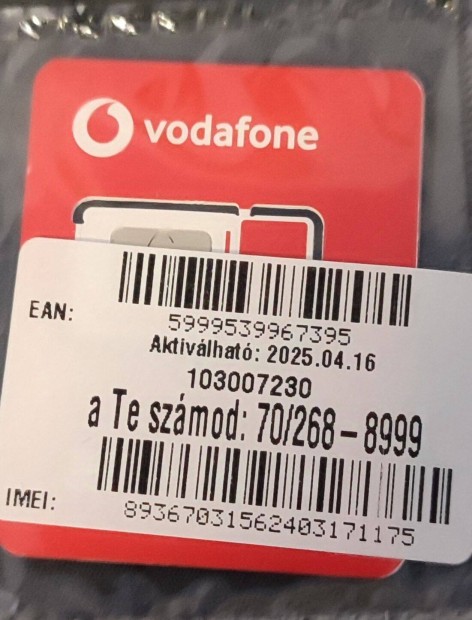 Vodafone jobb szm elad