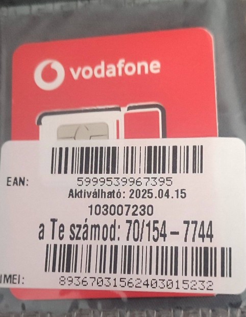 Vodafone jobb szm elad