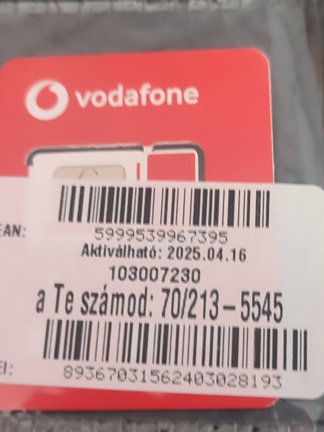 Vodafone jobb szm elad