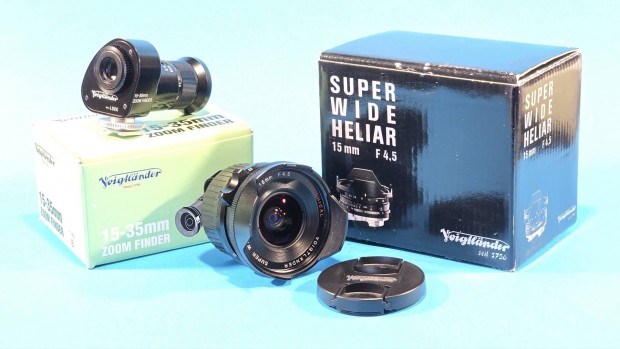 Voigtlander Super Wide Heliar 4.5/15mm + zoom keres Leica M