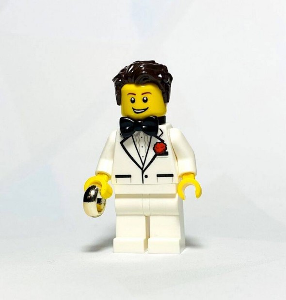 Vlegny - Fehr ltnyben Eredeti LEGO egyedi minifigura - Eskv j