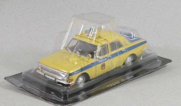 Volga Gaz -24 Milicia kisauto modell 1/43 Elad