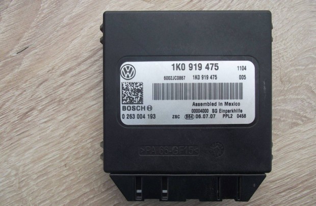 Volkswagen Eos Golf 5 Jetta radar vezérlő 1K0919475 2004-2010