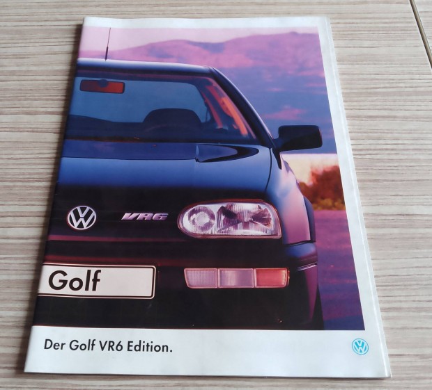 Volkswagen Golf 3 VR6 (1995) prospektus, katalgus.