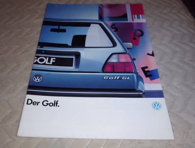 Volkswagen Golf II. (1988) hibtlan prospektus, katalgus.