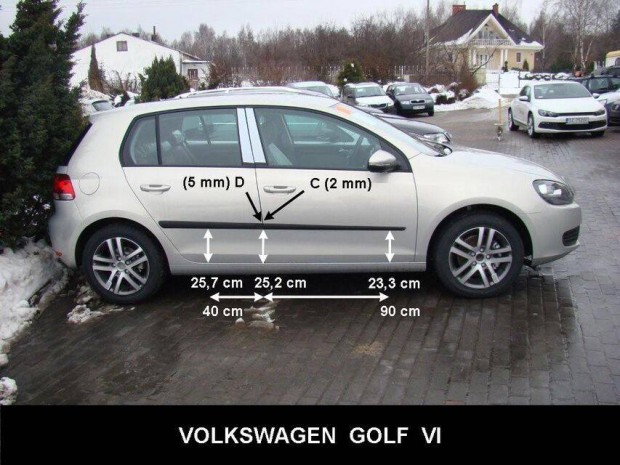 Volkswagen Golf VI. Ajtvd Dszlc Oldalcsk