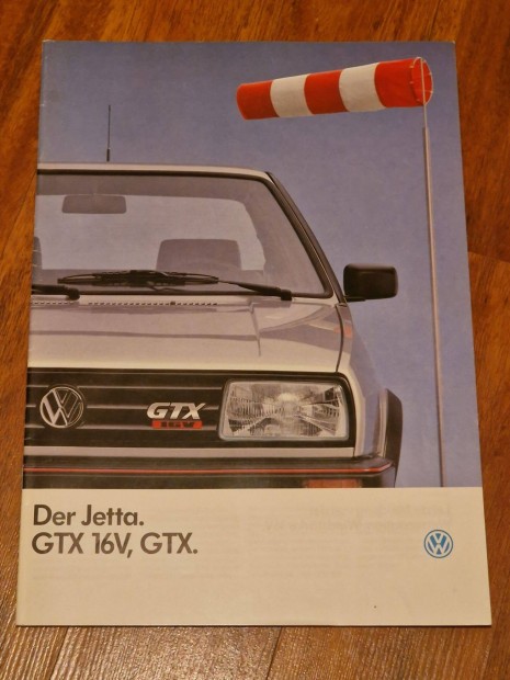 Volkswagen Jetta II Gtx 16V Prospektus 1988