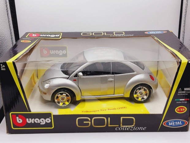 Volkswagen New Beetle Bburago 1:18 1/18 dobozos modellaut