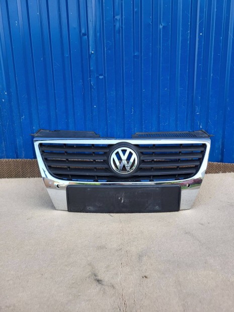 Volkswagen Passat B6 3C gyári 3C0853651 radaros hűtőrács sérülésmentes