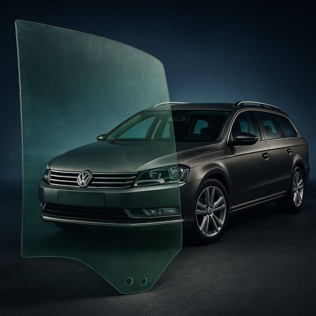 Volkswagen Passat B7 2015 jobb hátsó ajtó ablaküveg 3G5845026D