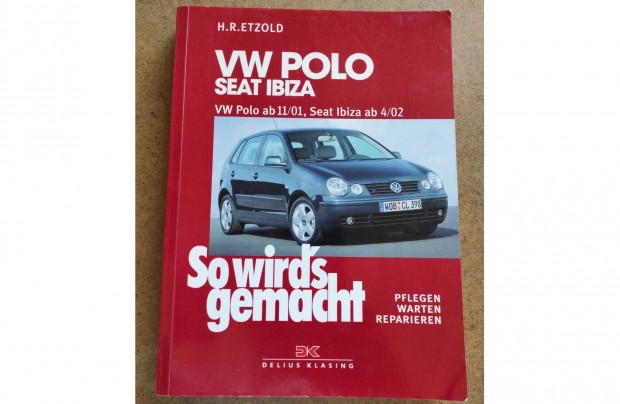 Volkswagen Polo, Seat Ibiza javtsi karbantartsi knyv 2001-