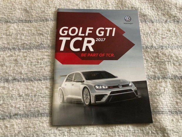 Volkswagen VW Golf GTI TCR prospektus, katalgus, brossra