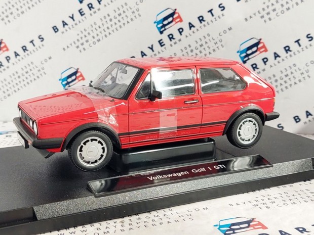 Volkswagen VW Golf Gti - piros -  Welly - 1:18