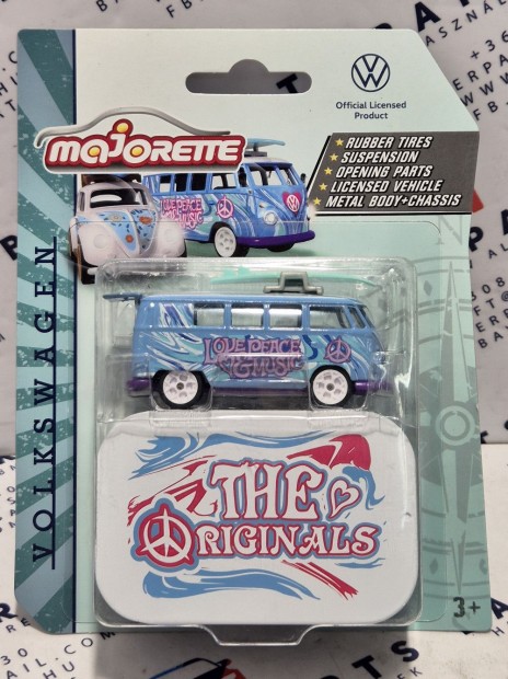 Volkswagen VW T1 transporter Minibus (1962) - dobozzal -  Majorette -