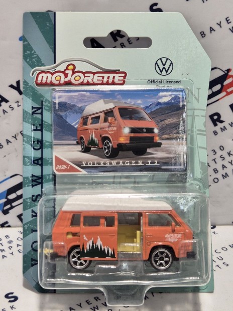 Volkswagen VW T3 transporter Camper (1979) - narancs -  Majorette - 1