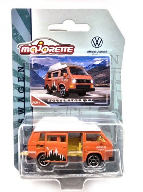 Volkswagen VW T3 transporter Camper (1979) - narancs - Majorette - 1